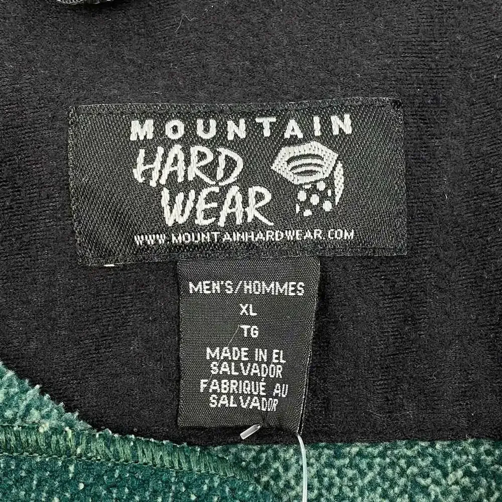 Mountain Hardwear Green Fleece Zip-Up Jacket | Men’s XL